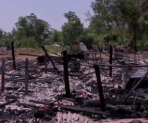 Homem tem barraco queimado e perde tudo em incêndio criminoso em Floriano.(Imagem:Divulgação)