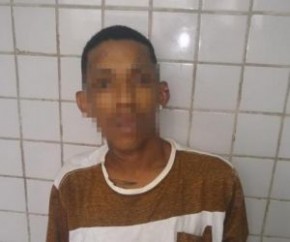 Bandido realiza assalto e atira contra as vítimas em Teresina.(Imagem:Divulgação/PM)