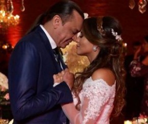 Cantor Frank Aguiar e Carol Santos se casam em São Paulo.(Imagem:Instagram)