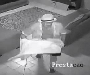 Polícia divulga vídeo para identificar arrombador de instituição.(Imagem:CidadeVerde.com)
