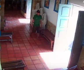 Homem é preso suspeito de roubar cofre com dízimo de igreja.(Imagem:Cidadeverde.com)