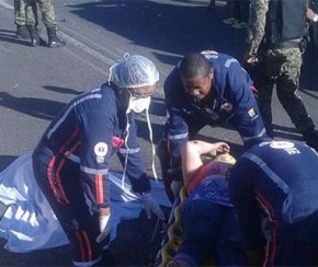 Pai e filho morrem após motocicleta ser atingida por ônibus na BR 316.(Imagem:Cidadeverde.com)