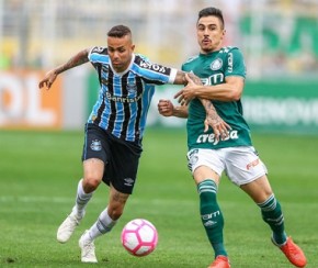 Palmeiras vence o Grêmio no Pacaembu e segue isolado na liderança.(Imagem:Lucas Uebel)