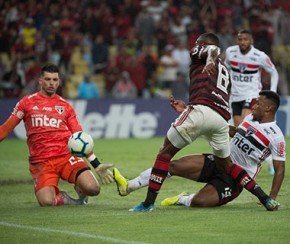 Volpi garante empate do São Paulo contra o Flamengo.(Imagem:Divulgação)