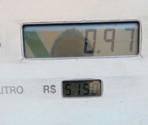 Gasolina no Piauí supera preço médio da ANP e chega a R$ 5,15 em Corrente.(Imagem:Cidadeverde.com)