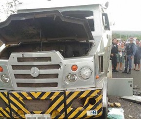 Carro-forte do Piauí é fuzilado no Maranhão e Polícia envia reforço.(Imagem:Polícia Civil)