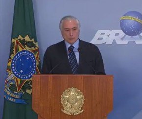 Presidente Temer aciona forças federais para desbloquear estradas.(Imagem:Agência Brasil)