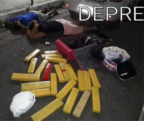 Polícia apreende maconha e cocaína em mala e quatro são presos em Teresina.(Imagem:Depre)