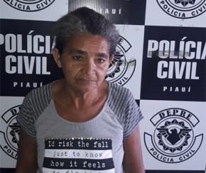Joana Batista de Oliveira, vulgo Marquesa, de 62 anos.(Imagem:PC-PI)
