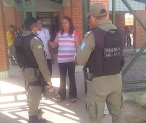 Bando invade escola, fere vigias e causa pânico na zona Leste de Teresina.(Imagem:Graciane Sousa)