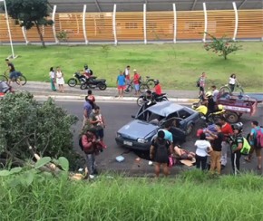 Carro desgovernado desce BR-316 e deixa motorista ferido.(Imagem:Cidadeverde.com)