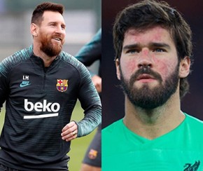 Messi vence bola de ouro e Alisson, prêmio de melhor goleiro do mundo.(Imagem:Folha Press)