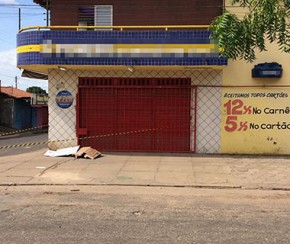 Autônomo é morto em frente a loja de material de construção em Teresina.(Imagem:Cidadeverde.com)