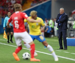 Para Tite, ansiedade atrapalhou jogadores do Brasil na estreia.(Imagem:Lucas Figueiredo/CBF)