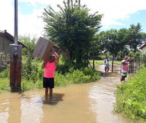 Rio Parnaíba continua a subir e Luzilândia eleva alerta à famílias.(Imagem:Cidadeverde.com)