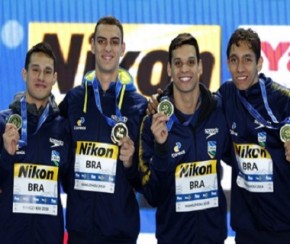 Brasil conquista ouro com recorde no Mundial de piscina curta.(Imagem:Satiro Sodré)