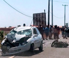 Colisão deixa motoqueiro gravemente ferido no litoral do Piauí.(Imagem:Portal Catita)