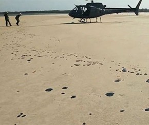 Marinha usa aeronave e navio para apurar denúncias de óleo no Delta de Parnaíba.(Imagem:Cidadeverde.com)