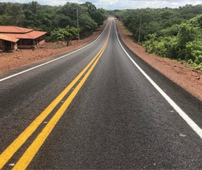 Governo conclui asfaltamento e sinalização da rodovia PI-309.(Imagem:Divulgação)