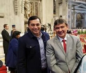 Governador participa de missa com o Papa e leva proposta ambiental.(Imagem:Cidadeverde.com)