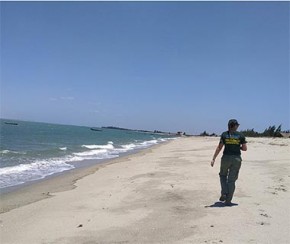 Litoral do Piauí mantém alerta das manchas e faz monitoramento.(Imagem:Cidadeverde.com)