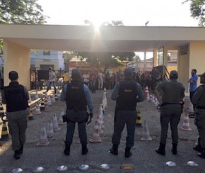 Quatro candidatos são detidos durante concurso da Polícia Civil por suspeita de fraude.(Imagem:Ascom)