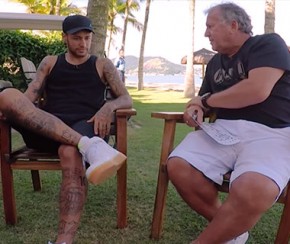 Em entrevista a Zico, Neymar revela receio de voltar aos gramados.(Imagem:YouTube)