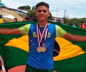 Piauiense conquista duas medalhas de ouro nos Jogos Sul-Americanos Escolares.(Imagem:Cidadeverde.com)