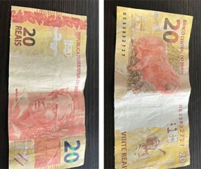 Notas de R$ 20 falsas circulam em Teresina; Polícia Federal faz alerta.(Imagem:Reprodução)