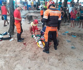 Morre jovem mordido por tubarão em praia de Pernambuco.(Imagem:Divulgação/Corpo de Bombeiros)