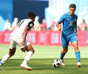 Melhor do jogo, Coutinho diz que seleção foi premiada com vitória.(Imagem:Lucas Figueiredo/CBF)