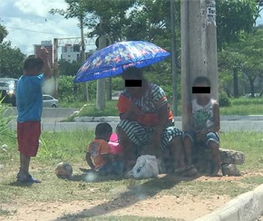 Guarda Municipal será usada se venezuelanos resistirem deixar semáforos com crianças.(Imagem:Cidadeverde.com)