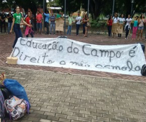 Alunos invadem reitoria da UFPI e ocupam em novo protesto contra extinção de curso.(Imagem:Cidadeverde.com)