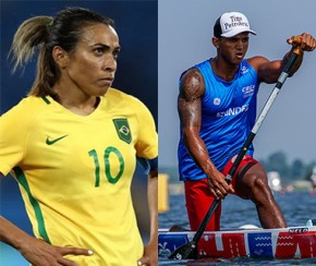 Marta, Ana Marcela, Isaquias e Medina concorrem ao Prêmio Brasil Olímpico.(Imagem:Folha Press)