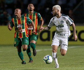 Com reservas, Palmeiras marca nos acréscimos e vence Sampaio Corrêa.(Imagem:César Greco)