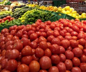 Chuvas causam escassez de tomate no mercado e preço sobe quase 150%(Imagem:Jordana Cury / Cidadeverde.com)