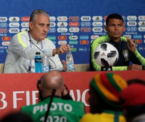 Tite rebate crítica e confirma Thiago Silva como capitão.(Imagem:Pedro Martins)