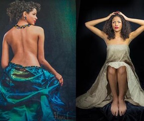 Beleza de Monalysa Alcântara vira obra de arte em Dubai.(Imagem:Projeto Nuances)