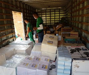 Polícia recupera carga de eletrodomésticos roubados de supermercado no Piauí.(Imagem:Cidadeverde.com)