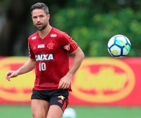 Treino do Flamengo tem volta de Diego entre os reservas.(Imagem:Gilvan de Souza)