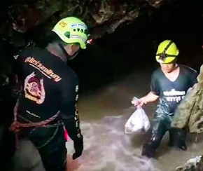 Seis crianças são resgatadas de caverna na Tailândia(Imagem:Reprodução)
