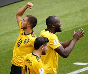 Com artilheiro da Copa, Bélgica goleia e fica perto das oitavas de final.(Imagem:Tarso Sarraf/FramePhoto/Folhapress)