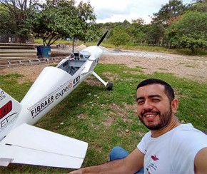 Pesquisador piauiense desenvolve protótipo de avião com propulsão elétrica.(Imagem:Arquivo pessoal)