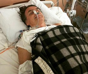 Facada atingiu intestino de Jair Bolsonaro e candidato é operado.(Imagem:Estadão)