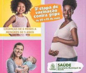 Saúde inicia vacinação contra a gripe para crianças, gestantes e puérperas em Floriano.(Imagem:SECOM)