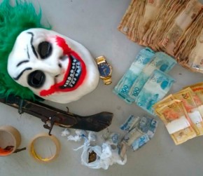 PM prende rapaz suspeito de realizar assalto com máscara de palhaço.(Imagem:Cidadeverde.com)