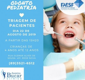 FAESF realiza triagem de pacientes para atendimento odontológico.(Imagem:Divulgação)