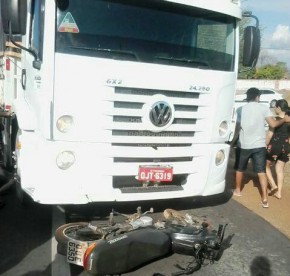 Motoqueiro morre após ser atropelado por carreta em Campo Maior.(Imagem:Divulgação)