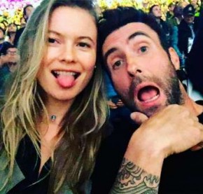 Grávida de Adam Levine, Behati Prinsloo e o cantor sofrem acidente de carro.(Imagem:MSN)