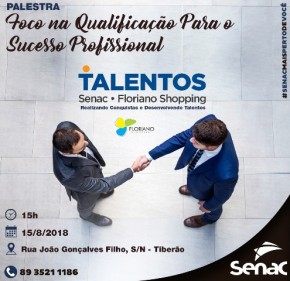 Senac realiza a Palestra sobre 